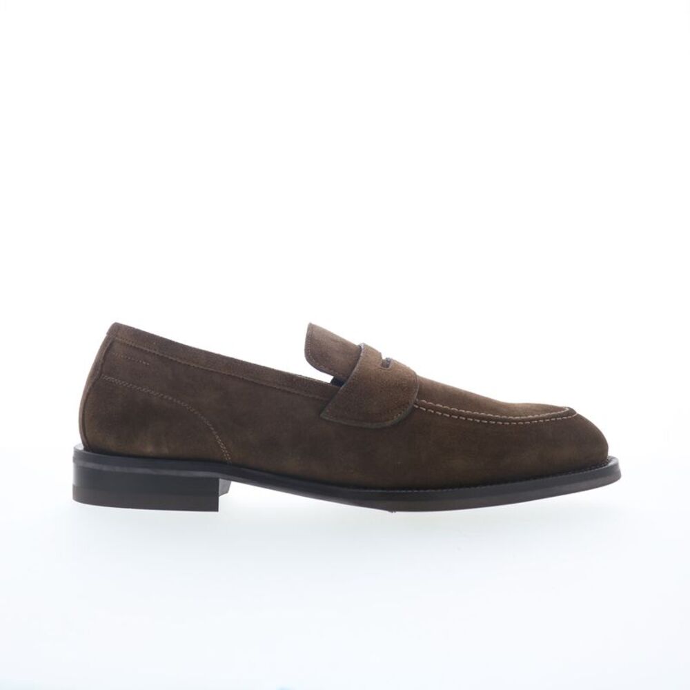 Di Bianco Mens Aviano Unlined Suede Fandango Brown Shoes (NWT)
